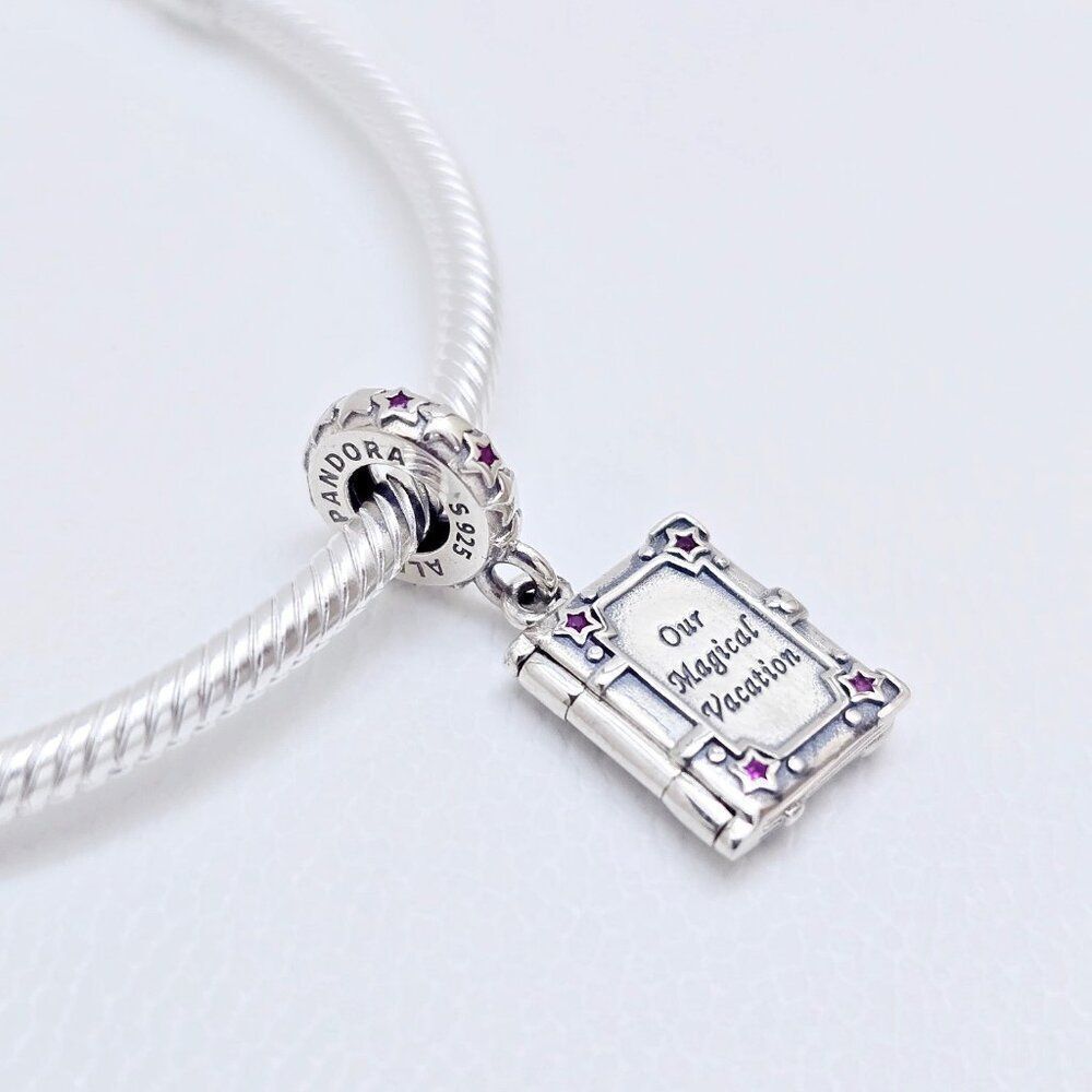 Pandora Disney Parks Our Magical Vacation Book Dangle Charm - Picture 4 of 5